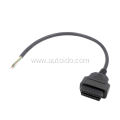 16 pin OBD 2 female to open cable